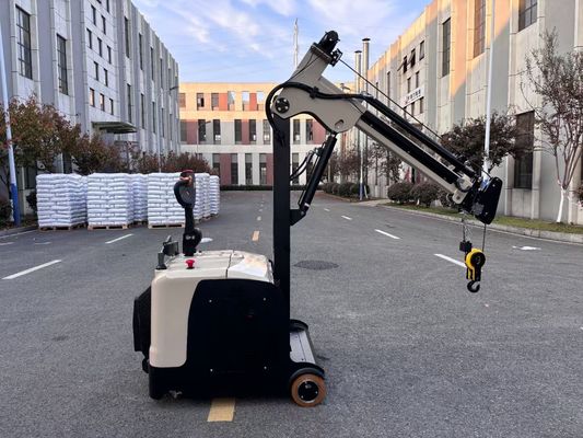 Electric Counter Balance Forklift  Mini Crane Arm Designed for Lifting Engines Length 2480 mm  Lifting Height 3000 mm