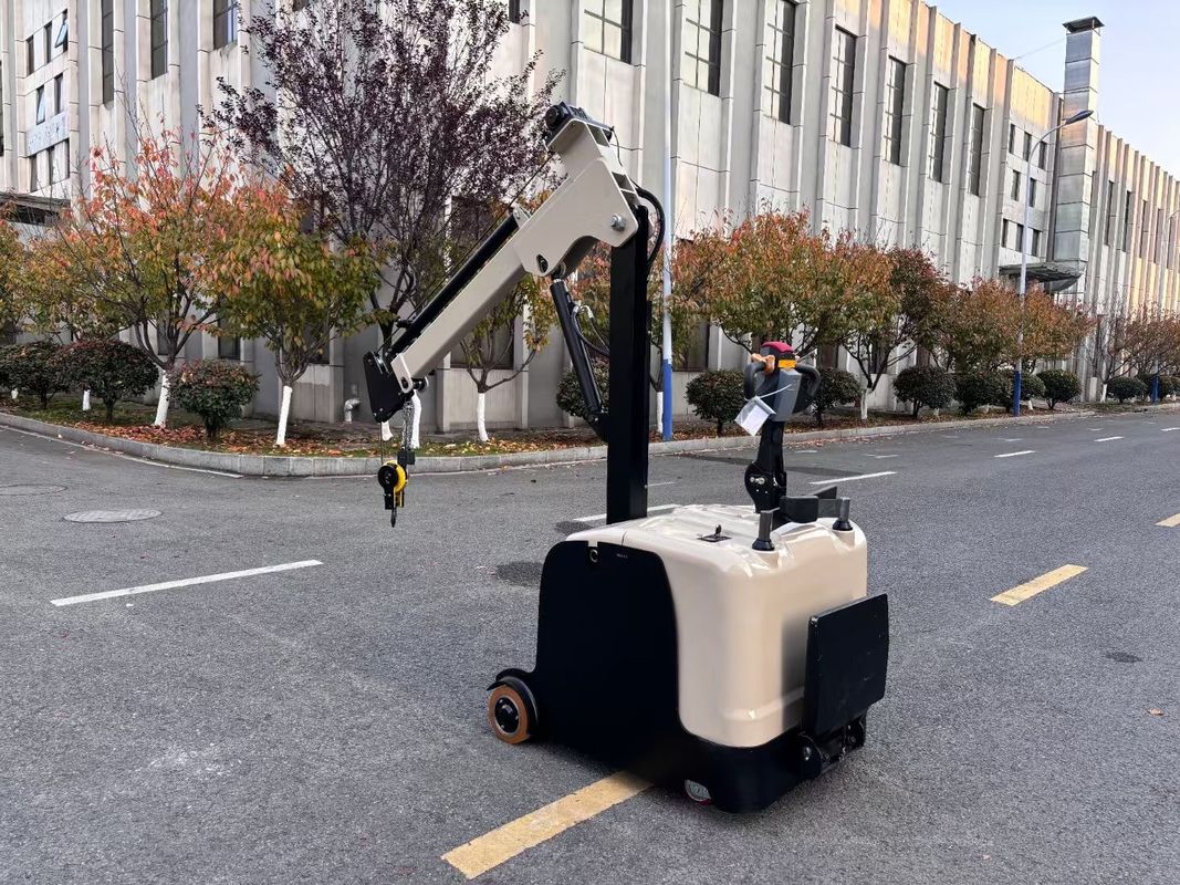 Electric Counter Balance Forklift  Mini Crane Arm Designed for Lifting Engines Length 2480 mm  Lifting Height 3000 mm