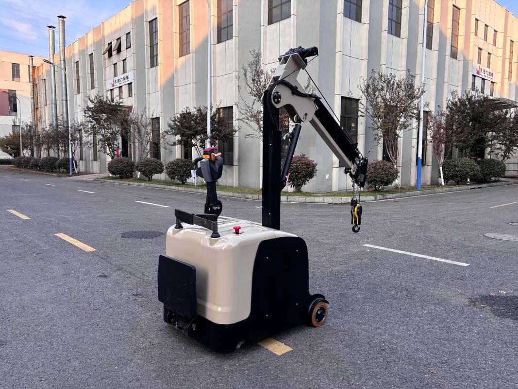 Electric Counter Balance Forklift  Mini Crane Arm Designed for Lifting Engines Length 2480 mm  Lifting Height 3000 mm